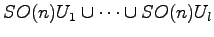 $ SO(n)U_1\cup\dots\cup SO(n)U_l$