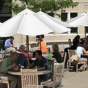 Click to enlarge photo of lunch by the University Center, Carnegie Mellon University