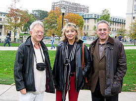 photo of David Kinderlehrer with Irene Fonseca and other person.