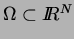 $\Omega\subset I\!\!R^N$