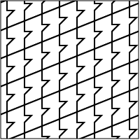 A modified “slanted checkerboard”