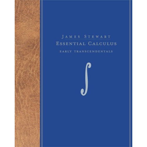 We will use Essential Calculus: Early Transcendentals, by James Stewart.