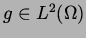 $ g\in L^2(\Omega)$