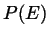 $P(E)$