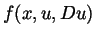 $f(x,u,Du)$