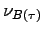 $\nu_{B(\tau)}$