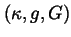 $(\kappa ,g,G)$