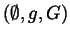 $(\emptyset ,g,G)$