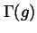 $%
\Gamma (g)$