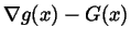 $\nabla g(x)-G(x)$