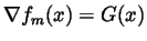 $\nabla f_m(x)=G(x)$
