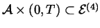 $\mathcal{A}\times (0,T)\subset
\mathcal{E}^{(4)}$