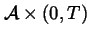 $\mathcal{A}\times (0,T)$