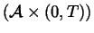 $(%
\mathcal{A}\times (0,T))$
