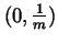 $(0,\frac 1m)$