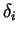 $\delta_i$