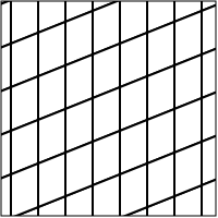 A “slanted checkerboard”
