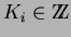 $K_i \in \hbox{Z\kern-.35em\hbox{Z}}$