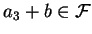 $a_3+b \in
\cal F$