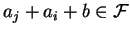 $a_j+a_i+b \in \cal F$