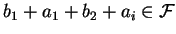 $b_1+a_1+b_2+a_i \in \cal
F$