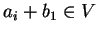 $a_i+b_1 \in V$