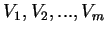$V_1,V_2,...,V_m$