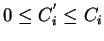 $0 \le C^{'}_i \le C_i$