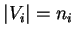 $\vert V_i \vert = n_i$