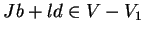 $Jb+ld
\in V-V_1$