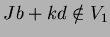 $Jb+kd \notin V_1$