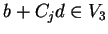 $b+C_jd \in V_3$