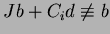 $Jb+C_id \not \equiv
b$