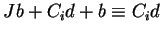 $Jb+C_id+b \equiv C_id$