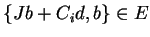 $\{Jb+C_id,b\} \in E$