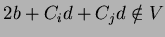 $2b+C_id+C_jd \notin V$