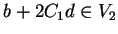$b+2C_1d \in V_2$