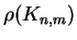 $\rho (K_{n,m})$