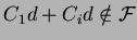 $C_1d+C_id \notin
\cal F$