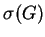 $\sigma(G)$