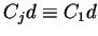 $C_jd \equiv C_1d$