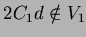 $2C_1d \notin V_1$