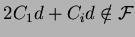 $2C_1d+C_id \notin \cal F$