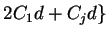 $2C_1d+C_jd \}$