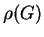 $\rho(G)$