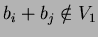 $b_i+b_j \notin V_1$
