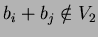$b_i+b_j \notin V_2$