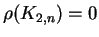 $\rho (K_{2,n})=0$