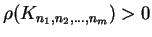 $\rho(K_{n_1,n_2,...,n_m})>0$