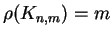 $\rho (K_{n,m})=m$